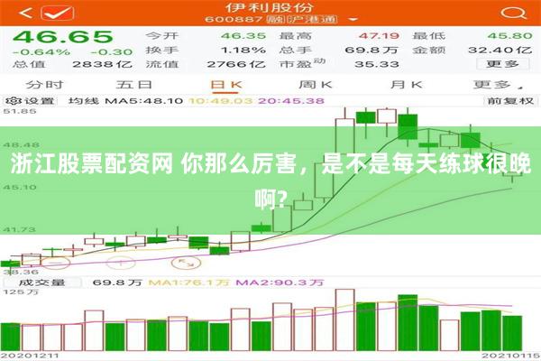 浙江股票配资网 你那么厉害，是不是每天练球很晚啊?